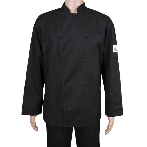 Chef Revival Cuisinier Chef's Jacket - Black - XL J017BK-XL